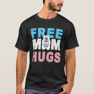 Trans-Bear Free Mamma Hugs Rainbow Transgender T Shirt