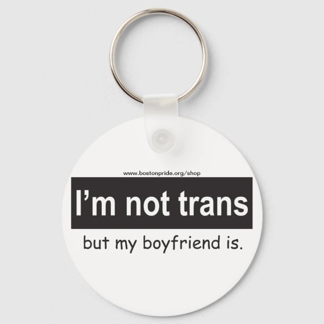 Trans Boykompis Square-nyckelkedja Nyckelring (Framsida)