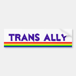 Trans.-bundsförvant, regnbåge bildekal