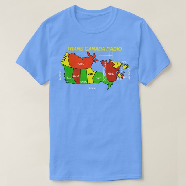 Trans Canada Radio Defunct Canadian Radio Station T Shirt (Design framsida)