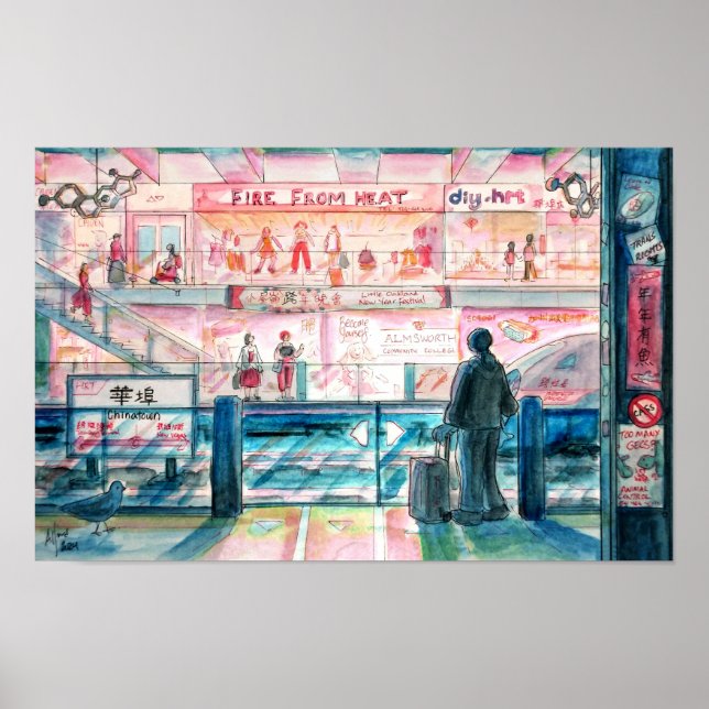 Trans City - Tunnelbanan Station Poster (Framsidan)