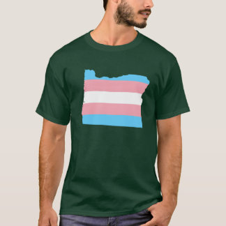 Trans Flag Oregon HBT Pride-stöd rolig T Shirt