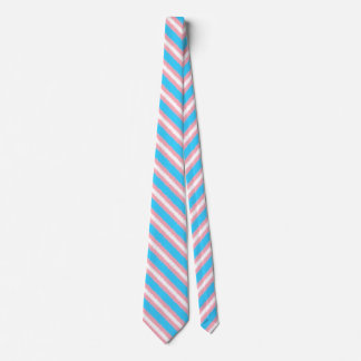 Trans Flagga Diagonal Rand Neck Tie Slips