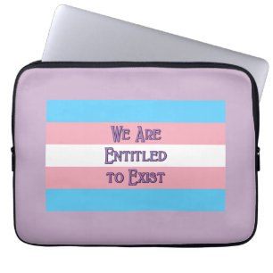Trans Flagga Namngiven Laptop sleeve