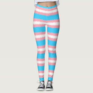 Trans Flagga Narrow Rand Leggings