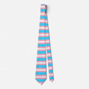 Trans Flagga Neck Tie Slips