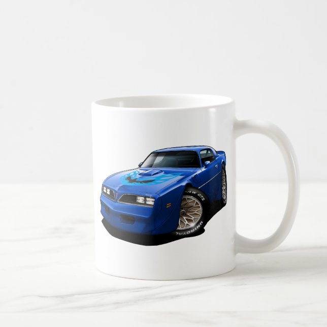 Trans.-förmiddagblått 1977-78 kaffemugg (Höger)