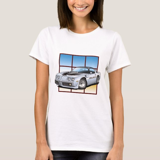 Trans.-förmiddagen stegar bilen tee shirt (Framsida)