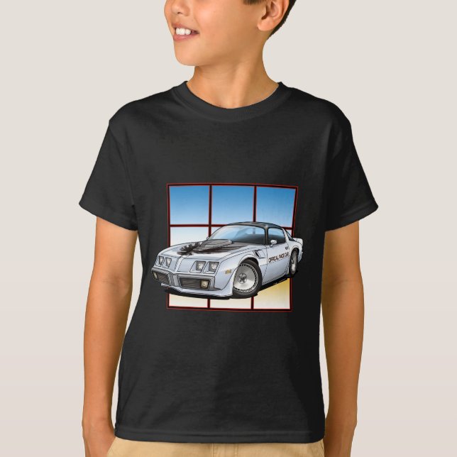 Trans.-förmiddagen stegar bilen tee shirt (Framsida)