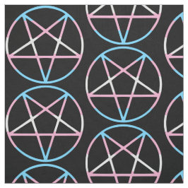 trans gay pride flagga pentagram transgender tyg