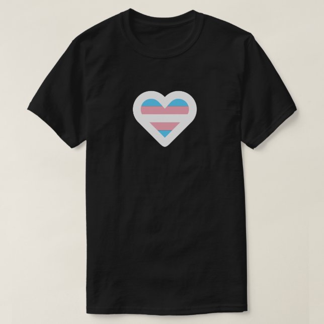 Trans.-hjärta Tee (Design framsida)