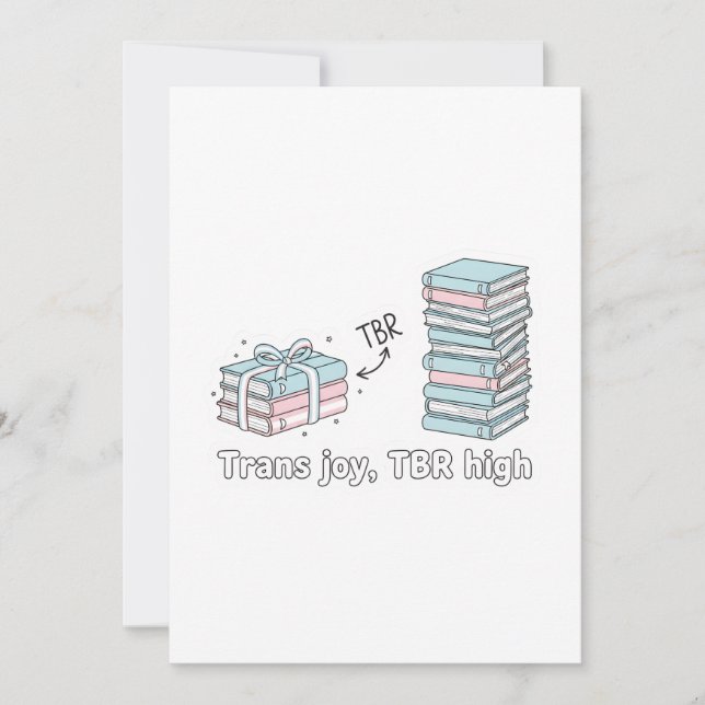 Trans Joy, TBR High – LGBTQ Reading Pride  Inbjudningar (Framsida)