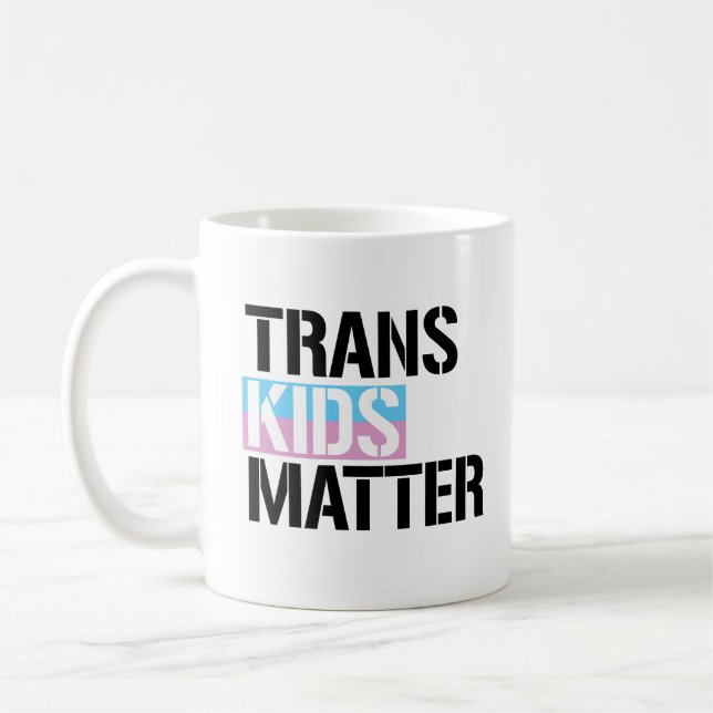 Trans Kids Matter Kaffemugg (Vänster)
