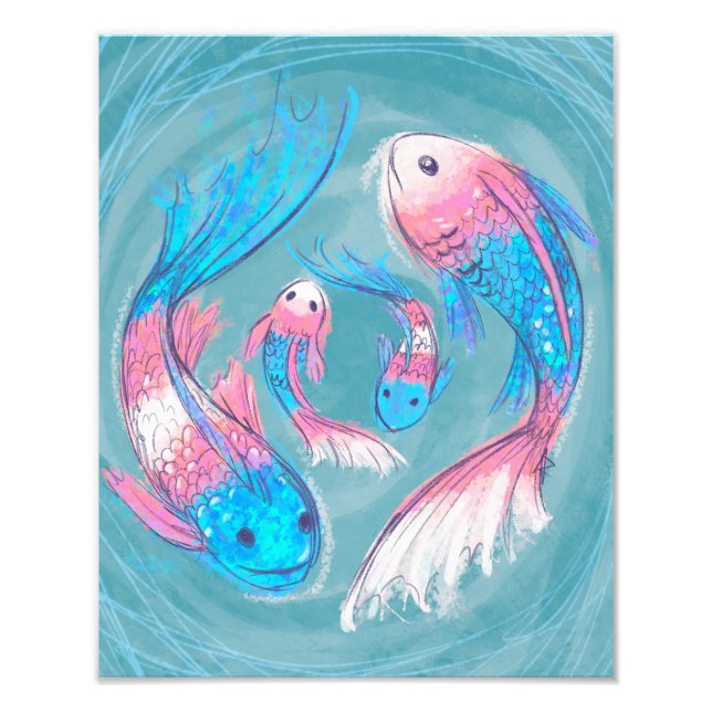 Trans Koi Fototryck (Framsidan)