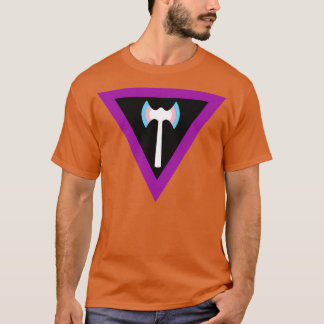 Trans Labrys Lesbisk Flagga Sticker 2 T Shirt