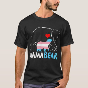 Trans Mamma Bear Proud Mamma Rainbow Transgender M T Shirt