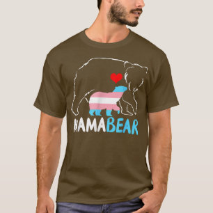 Trans Mamma Bear Proud Mamma Rainbow Transgender M T Shirt