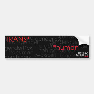 trans*människa bildekal