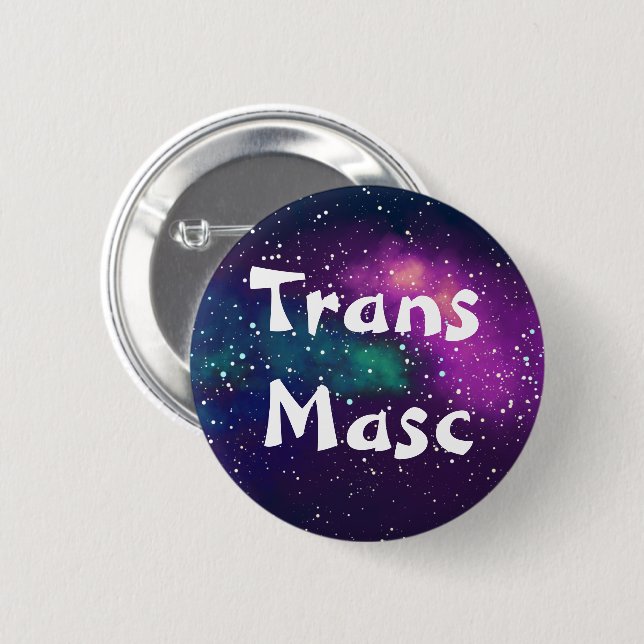 Trans Masc Anpassade Galaxy Identity Knapp (Framsida & baksida)
