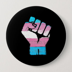 Trans. MOTSTÅR NÄVEN - LGBTQ-vintagekonstverk - Knapp