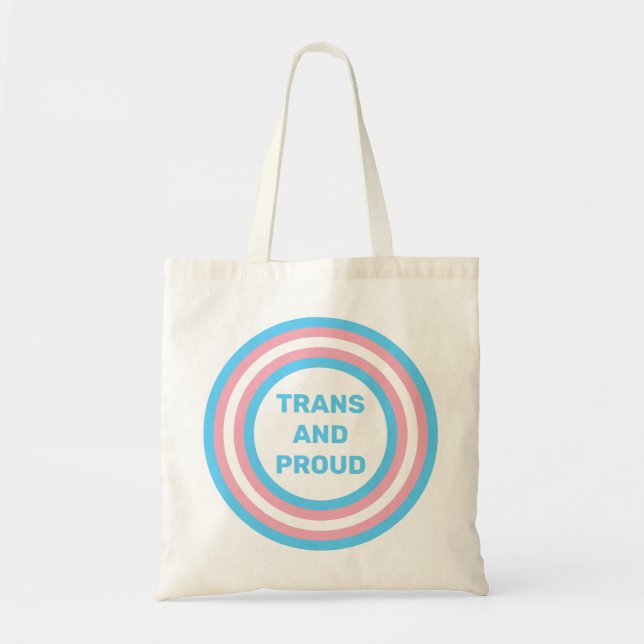 Trans och Proud Tygkasse (Framsidan)