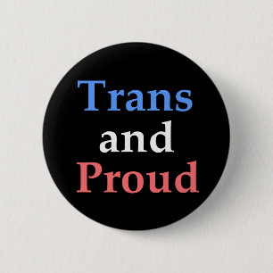 Trans. och stolt - gay pride knapp