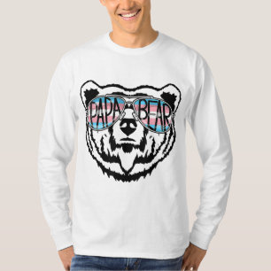 Trans Pappa Bear Proud Pappa Ally Transgender Rain T Shirt