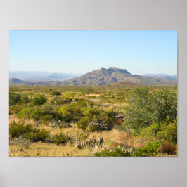 Trans-Pecos Mountains, Texas Poster