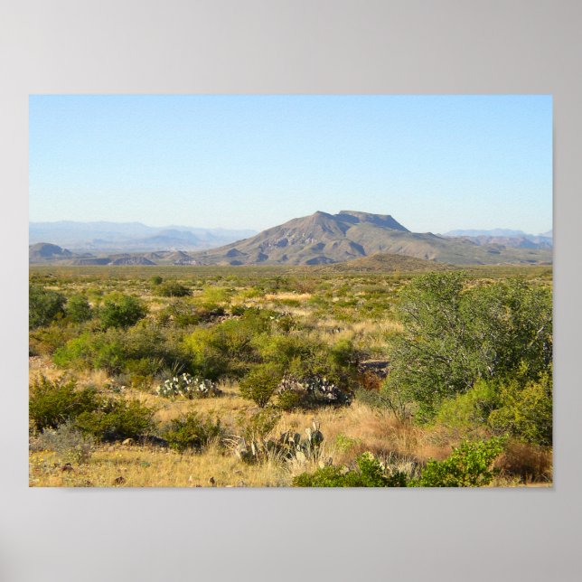 Trans-Pecos Mountains, Texas Poster (Framsidan)