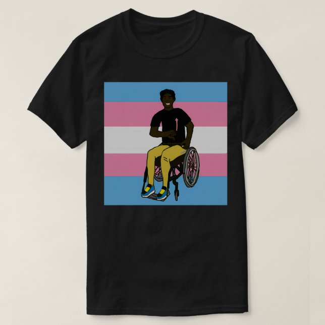 Trans Pride ASL American Sign Language T Shirt (Design framsida)