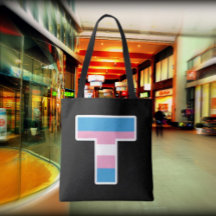 Trans Pride Capital T-handväska