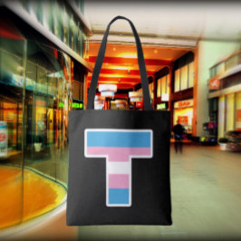 Trans Pride Capital T-handväska Tygkasse
