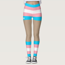 Trans Pride Faux Kort & Ben Leggings