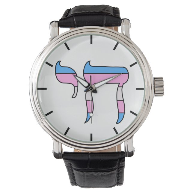 Trans Pride Flag Chai Armbandsur (Framsida)