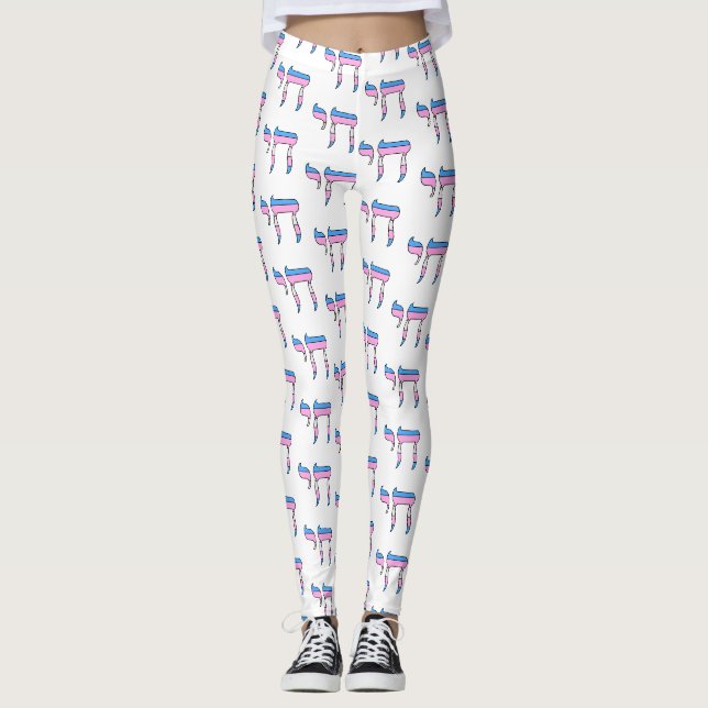 Trans Pride Flag Chai Leggings (Framsida)