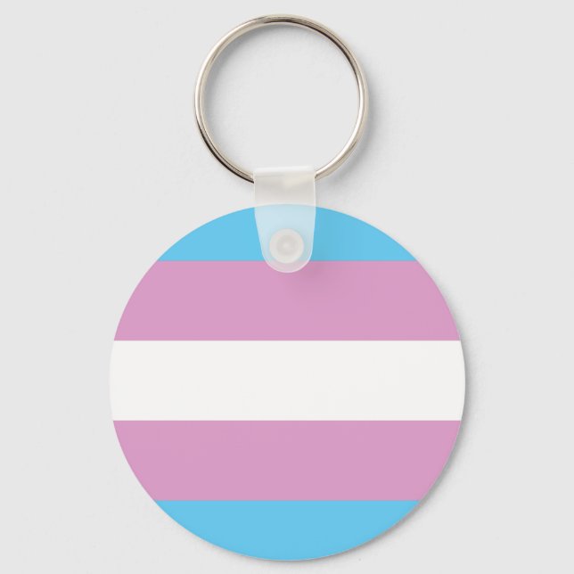 Trans Pride Flagga - (2) Nyckelring (Framsida)