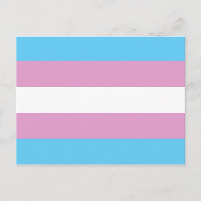 Trans Pride Flagga - (2) Vykort (Framsida)