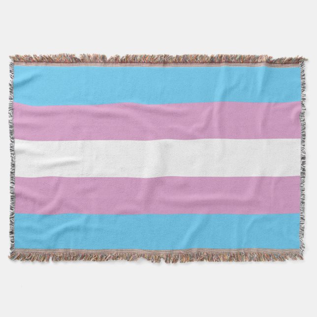 Trans Pride Flagga Filt (Framsidan)