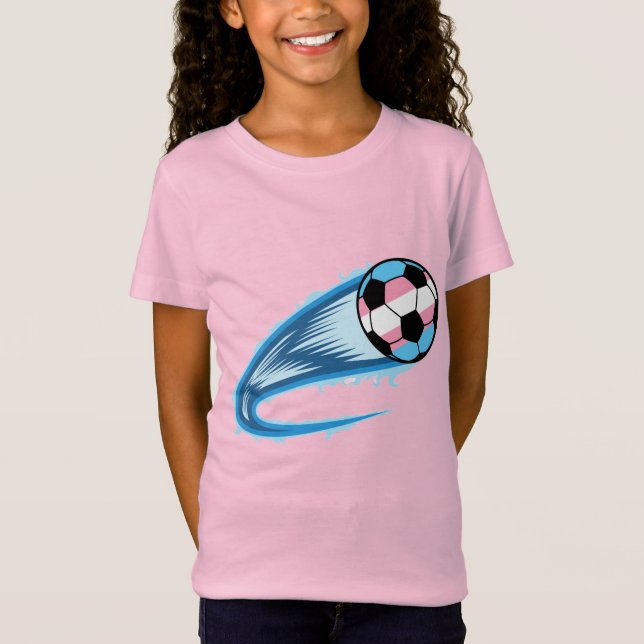 Trans Pride Fotboll Stolthet T-shirt (Framsida)