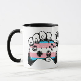 Trans Pride Game On Tiger Paw Controller Mugg 2026