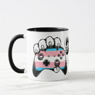 Trans Pride Game On Tiger Paw Controller Mugg 2026