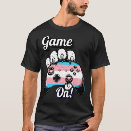 Trans Pride Game On Tiger Paw Controller T-shirt 2