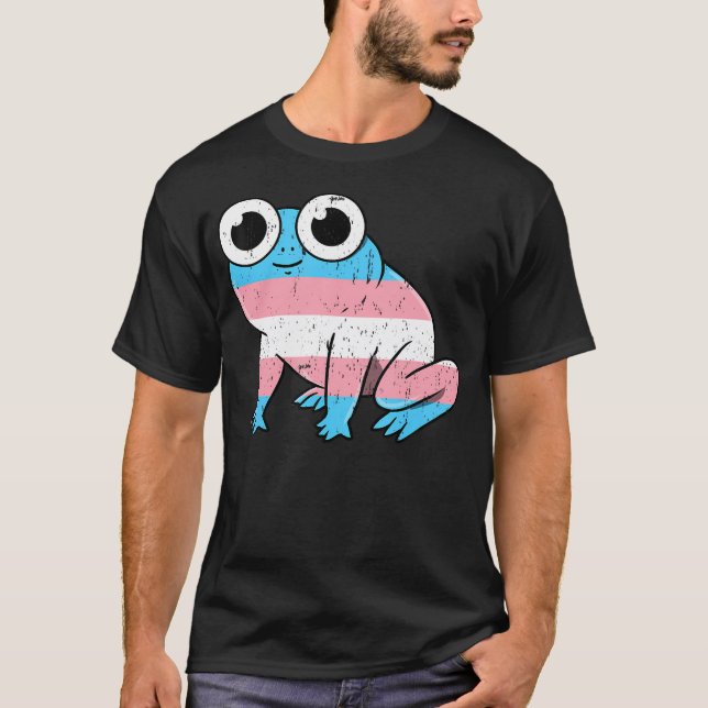 Trans Pride Groda Transpersoner T Shirt (Framsida)
