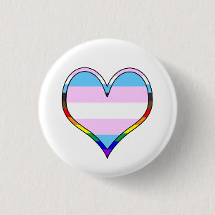 Trans Pride Heart-knapp Knapp
