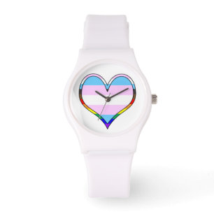 Trans Pride Heart Watch Armbandsur