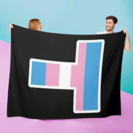 Trans Pride Huvudstad T Flykt Fleecefilt