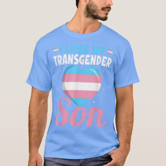 Trans Pride Mamma Pappa I Kärlek min transgenson T Shirt