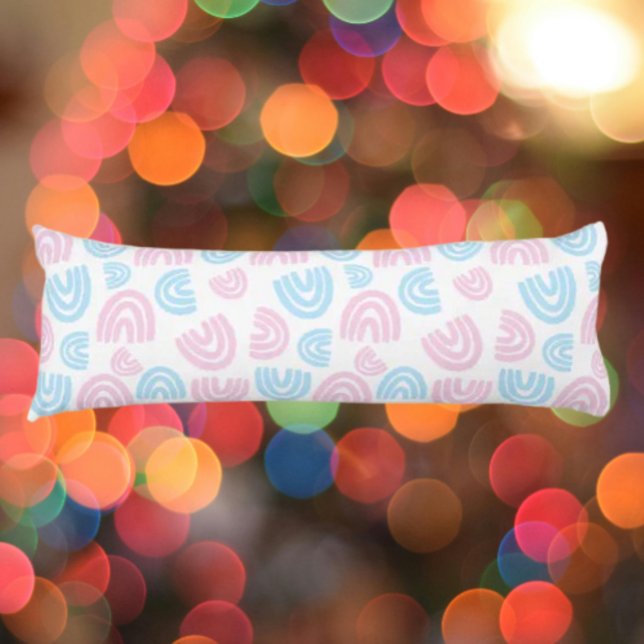 Trans Pride Pastel Rainbow Body Pillow Kroppskudde (Skapare uppladdad)