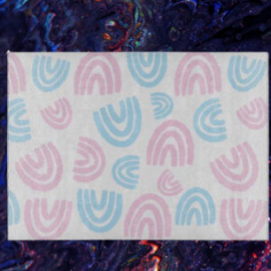 Trans Pride Pastel Rainbow Glass Clearboard Board