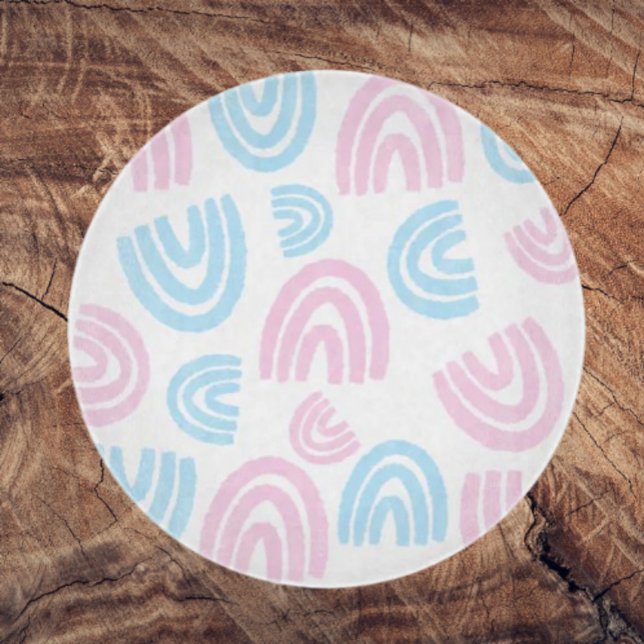 Trans Pride Pastel Rainbow Glass Clearboard Board (Skapare uppladdad)